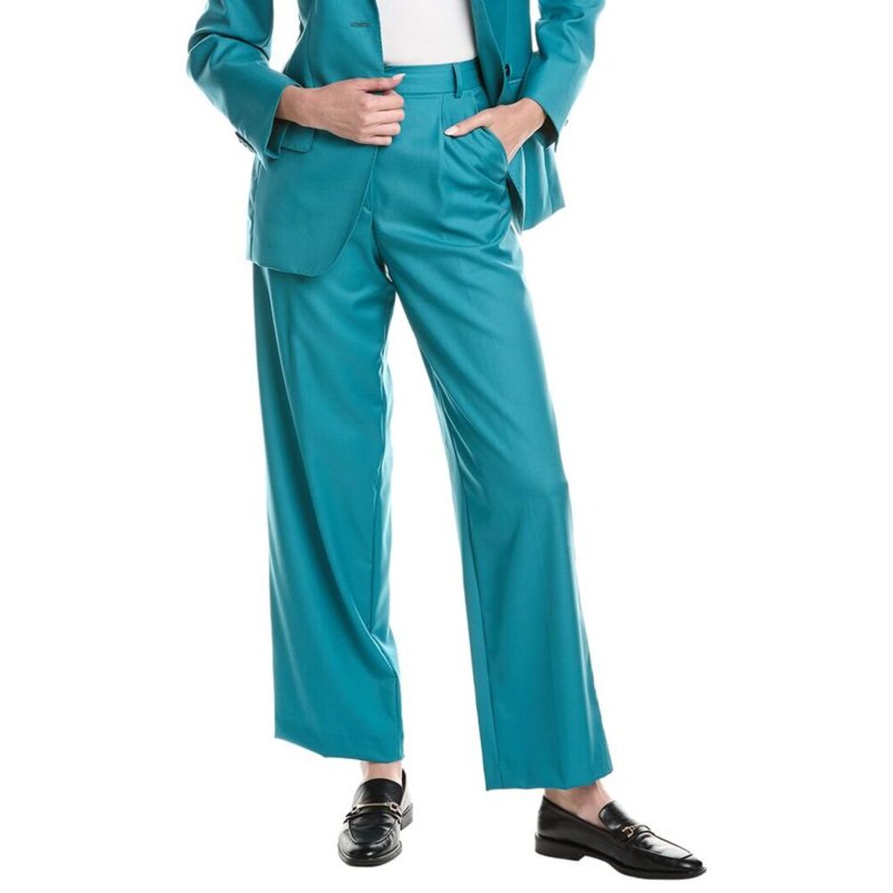 Officine Générale Womens Officine Generale New Sophie Wool Pant, Green